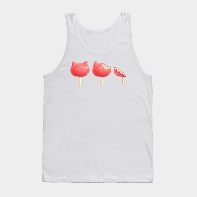 Kitty Candy Apple Tank Top by susanmariel